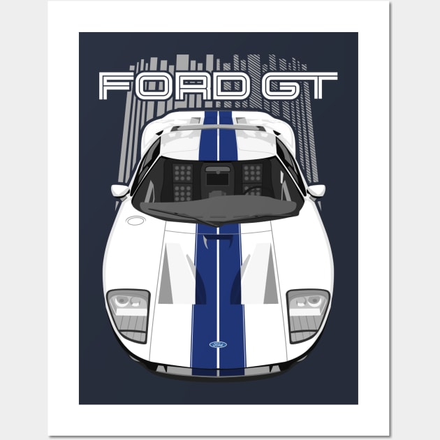 Ford GT-2005-2006-white Wall Art by V8social